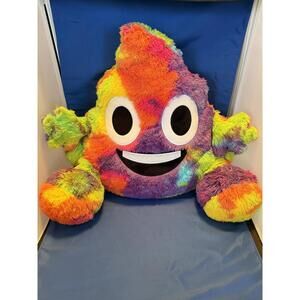 Scream for Justice Rainbow Poop Emoji Plush Toy
